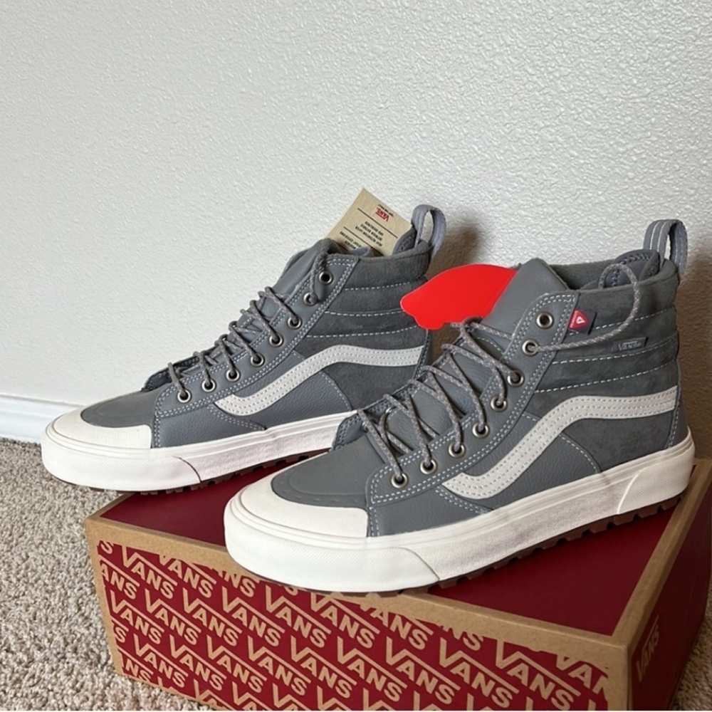 Vans Gray Hi-top Shoes, Size US Men’s 9.5 / Women's 11